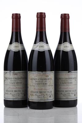 GEVREY CHAMBERTIN CAZETIERS 1997 - Bruno Clair - 3 Bottles
