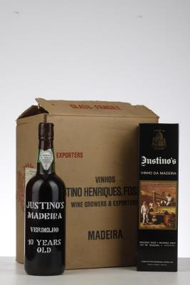 JUSTINO'S 10 YEAR OLD VERDELHO MADEIRA NV - Justino's - bottled 09/90 - 5 Bottles - Oc 6