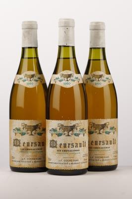 MEURSAULT CHEVALIERES 1990 - Coche Dury - 3 Bottles