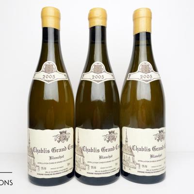 CHABLIS BLANCHOT 2005 - Francois Raveneau - 3 Bottles
