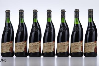 CHATEAUNEUF DU PAPE LA FIOLE DU PAPE 1985 - Pere Anselme - 7 Bottles