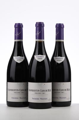 CHAMBERTIN CLOS DE BEZE 2002 - Frederic Magnien - 3 Bottles