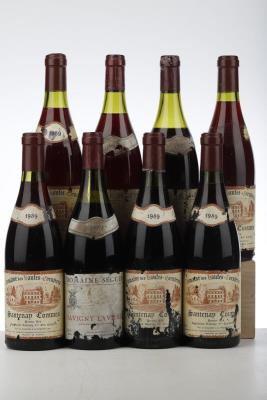 MIXED BOURGOGNE 1989 - 5 Santenay Commes Domaine des Hautes Cornieres + 3 Savigny Lavieres Seguin - 8 Bottles