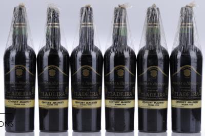 MADEIRA HENRIQUES CENTURY MALMSEY SOLERA 1900 - Henriques & Henriques - Mise en bouteille par L'Importateur - 6 Bottles