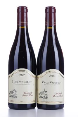 CLOS VOUGEOT 2002 - Christophe Perrot Minot - 2 Bottles