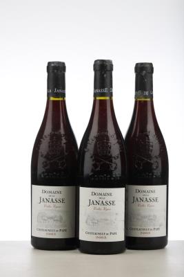 CHATEAUNEUF DU PAPE DOMAINE DE LA JANASSE CUVEE VIEILLES VIGNES 2003 - Aime Sabon - 3 Bottles