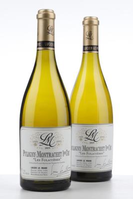 PULIGNY MONTRACHET LES FOLATIERES 2019 - Lucien Le Moine - 2 Bottles