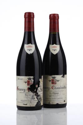 GEVREY CHAMBERTIN EN CHAMPS VIEILLE VIGNE 1997 - Denis Mortet - 2 Bottles
