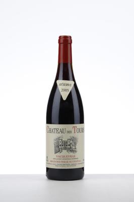 VACQUEYRAS CHATEAU DES TOURS 2005 - Rayas - 1 Bottle