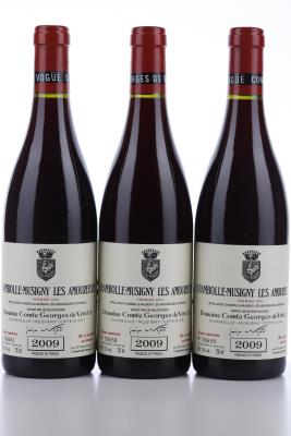 CHAMBOLLE MUSIGNY LES AMOUREUSES 2009 - Comte de Vogue - 3 Bottles