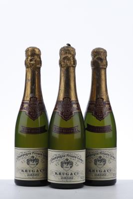 KRUG PRIVATE CUVEE NV - Krug - 60/70 Ties  - 3 Half Bottles
