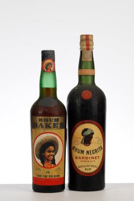 MIXED LOT RHUM 60s - 1 Bot Negrita - 1 Bot Baker - 2 Bottles