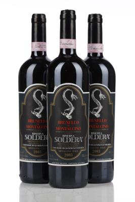 BRUNELLO DI MONTALCINO CASE BASSE RISERVA 2003 - Soldera - 3 Bottles