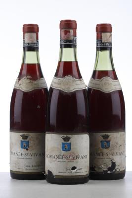 ROMANEE ST VIVANT 1972 - Jean Lefort - 3 Bottles