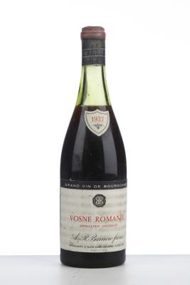 VOSNE ROMANEE 1937 - Barriere - 1 Bottle