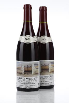 CLOS VOUGEOT VIEILLES VIGNES 2006 - Gerard Raphet - 2 Bottles