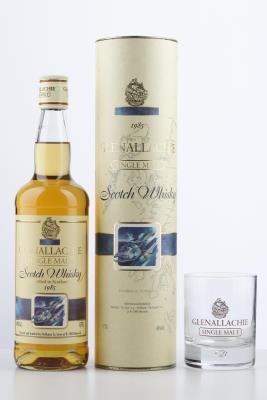 GLENALLACHIE 1985 Delhaize Le Lion - Including one Glass - Alc. 40% 1 bottle
