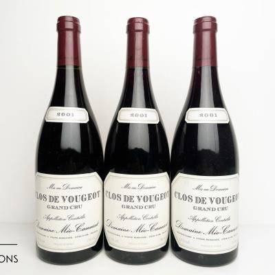 CLOS DE VOUGEOT 2001 - Meo Camuzet - 3 Bottles