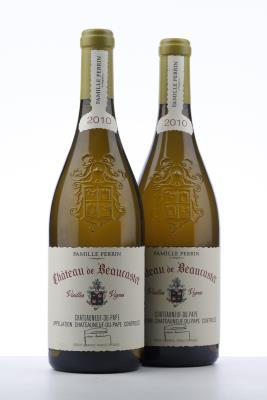CHATEAUNEUF DU PAPE BLANC BEAUCASTEL ROUSSANNE VIEILLES VIGNES 2010 - Beaucastel - 2 Bottles