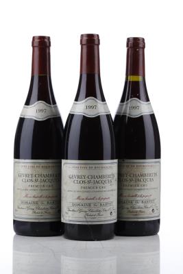 GEVREY CHAMBERTIN CLOS ST JACQUES 1997 - G.Bartet - 3 Bottles