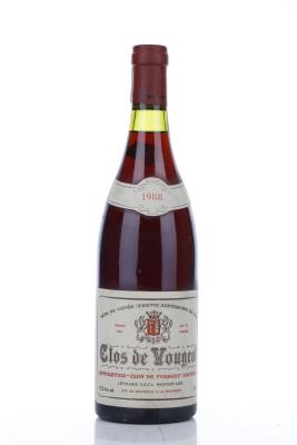 CLOS VOUGEOT TETE DE CUVEE PARTIE SUPERIEURE DU CLOS 1988 - Leymarie - 1 Bottle