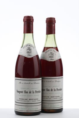 VOUGEOT CLOS DE LA PERRIERE 1964 - Bertagna - 2 Bottles