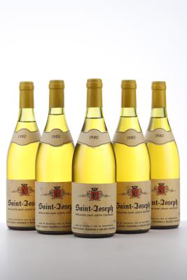 SAINT JOSEPH BLANC 1980 - Pierre Gonon - 5 Bottles