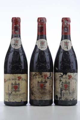 CHATEAUNEUF DU PAPE CLOS DES PAPES 1995 - Paul Avril - 3 Bottles