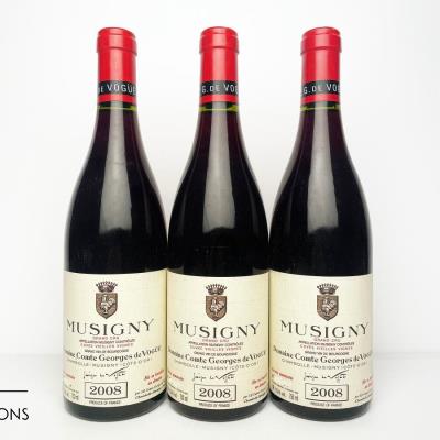MUSIGNY CUVEE VIEILLES VIGNES 2008 - Comte de Vogue - 3 Bottles