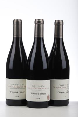 GIVRY ROUGE CLOS DU CELLIER AUX MOINES 2018 - Joblot - 3 Bottles