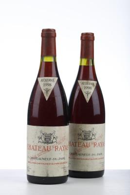 CHATEAUNEUF DU PAPE RAYAS 1998 - Reynaud - 2 Bottles