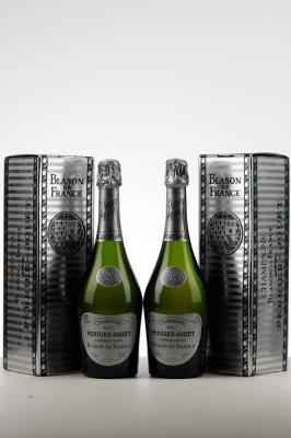PERRIER JOUET BLASON DE FRANCE 90 Ties - Perrier Jouet - mid 90ies - 2 Bottles - Oc 1