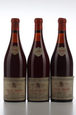 CLOS VOUGEOT 1959 - Faiveley - De Brabandere - 3 Bottles