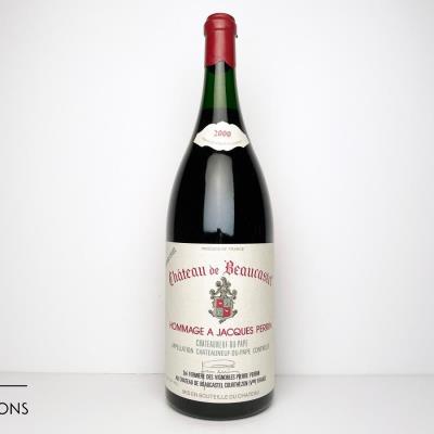 CHATEAUNEUF DU PAPE BEAUCASTEL HOMMAGE A JACQUES PERRIN 2000 - Chateau de Beaucastel - 1 x 3,000Ltr