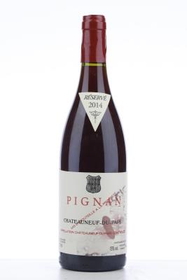 CHATEAUNEUF DU PAPE PIGNAN 2014 - Reynaud - 1 Bottle