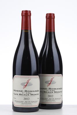 VOSNE ROMANEE LES BEAUX MONTS 2012 - Jean Grivot - 2 Bottles