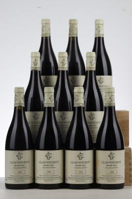 CLOS VOUGEOT 1993 - Jean Jacques Confuron - 10 Bottles