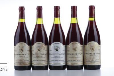 ROMANEE ST VIVANT 1993 - Robert Arnoux - 5 Bottles