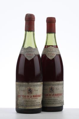 NUITS ST GEORGES CLOS DE LA MARECHALE 1953 - Faiveley - 2 Bottles