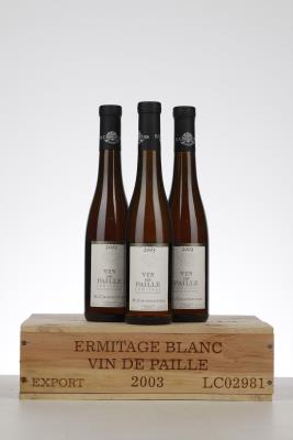 ERMITAGE VIN DE PAILLE 2003 - Chapoutier - 3 Half Bottles - Owc 3