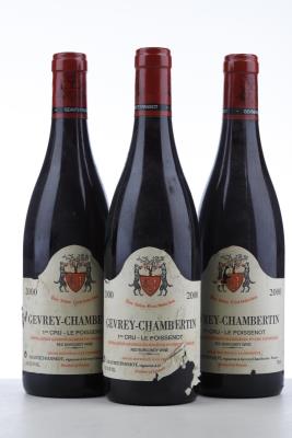 GEVREY CHAMBERTIN LE POISSENOT 2000 - Geantet Pansiot - 3 Bottles