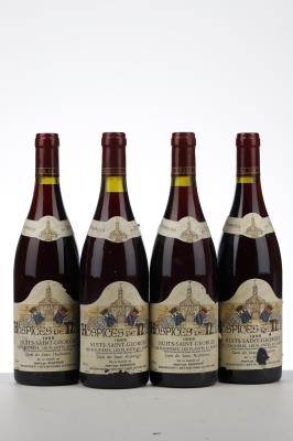 HOSPICES DE NUITS NUITS ST GEORGES LES FLEURIERES LES PLANTES AU BARON CUVEE DES SOEURS HOSPITALIERES 1995 - Jean Luc Aegerter - 4 Bottles