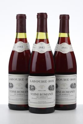 VOSNE ROMANEE LES BARREAUX 1983 - Laboure Roi - 3 Bottles