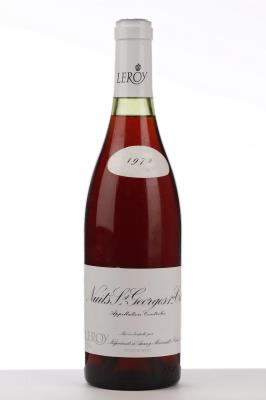 NUITS ST GEORGES 1ER CRU 1972 - Leroy Negociant - 1 Bottle