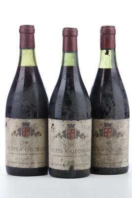 NUITS ST GEORGES 1947 - Roger Lafage - 3 Bottles