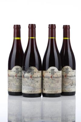 GEVREY CHAMBERTIN 1 ER CRU 1996 - Claude Dugat - 4 Bottles