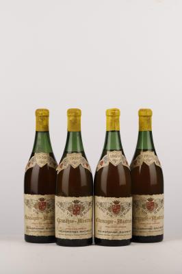 CHASSAGNE MONTRACHET BLANC 1959 - Delagrange Bachelet - 4 Bottles