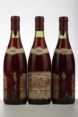 SANTENAY GRAVIERES 1979 - Domaine des Hautes Cornières - 3 Bottles