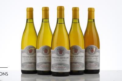 CHASSAGNE MONTRACHET BLANC MORGEOT 1995 - Jean Pillot - 5 Bottles