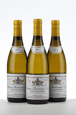 PULIGNY MONTRACHET LES FOLATIERES 2011 - Domaine Leflaive - 3 Bottles
